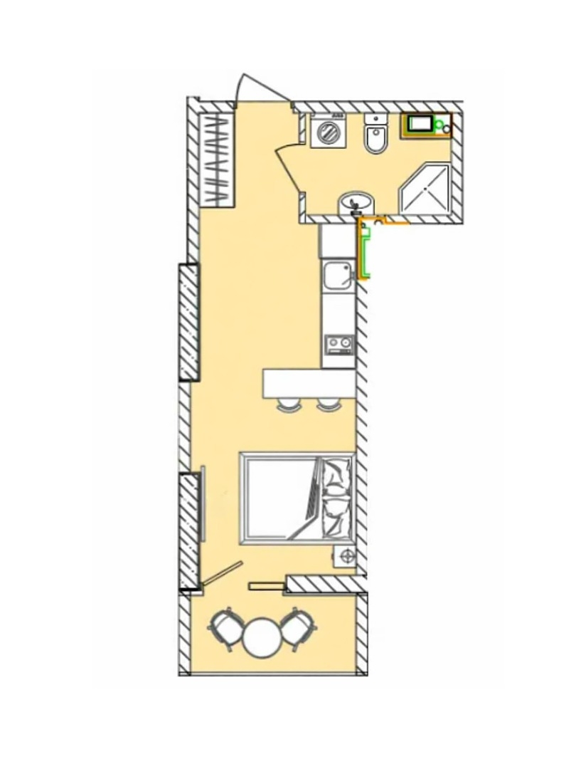 продажа однокомнатной квартиры номер A-174712 в Приморском районе, фото номер 7